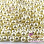 Pérolas ABS Creme Com Furo 8mm