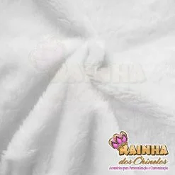 Tecido Pelúcia Branco 12mm