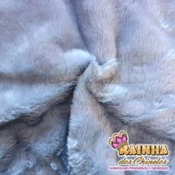 Tecido Pelúcia Cinza 12mm