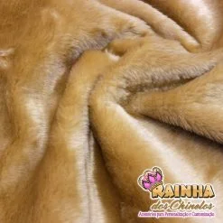 Tecido Pelúcia Caramelo 12mm