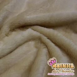 Tecido Pelúcia Doce de Leite 12mm