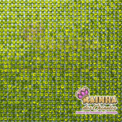 Micromanta de Silicone Strass Verde Limão
