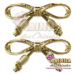 Laço ABS Dourado (Par)