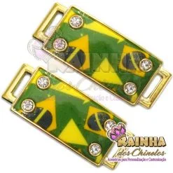 Piercing ABS Entremeio Brasil Retangular