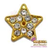 Passante Estrela Dourada com 10 Strass Cristal