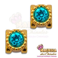 Passante Alteza Strass Azul Claro