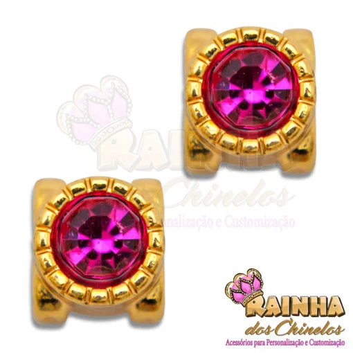 Passante Alteza Strass Rosa Pink