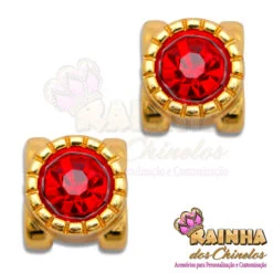 Passante Alteza Strass Vermelho