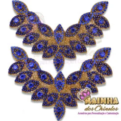 Cabedal Indiano Asa Azul Royal (Par)