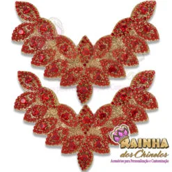 Cabedal Indiano Asa Vermelha (Par)