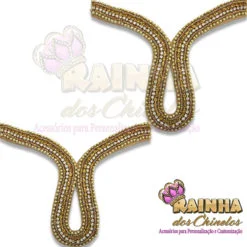 Cabedal Caminho Das Índias Bege (Par)