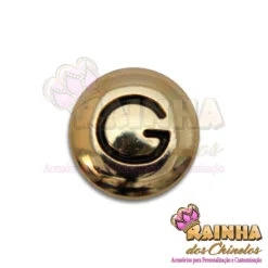 Letra Passante Redonda Dourada G (Unidade)