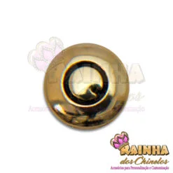 Letra Passante Redonda Dourada Q (Unidade)