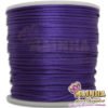 Cordão de Cetim, Fio de Seda, Rabo de Rato Liso Roxo 1mm