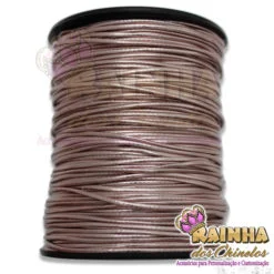 Fio de Couro (Courinho) Rosa Envelhecido 1,5mm