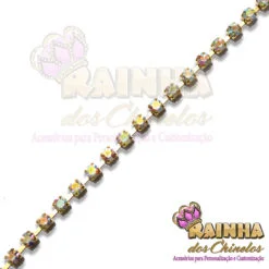 Fio de Strass Dourado SS16 Strass Furta-Cor