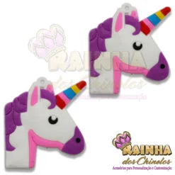 Pingente Cabeça de Unicórnio (Par)