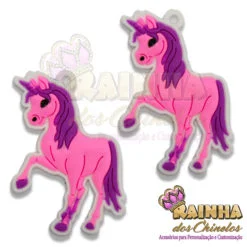 Pingente Unicórnio Rosa (Par)