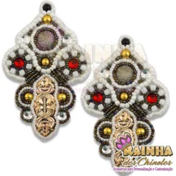 Cabedal Indiano Cadeado Branco (Par)