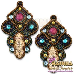 Cabedal Indiano Cadeado Marrom (Par)