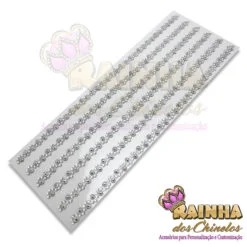 Cartela Autocolante Caminho Prateado