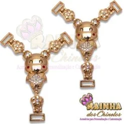 Cabedal em T Ursinho (Par)