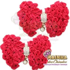 Laço de Rococó Rosa Pink (Par)