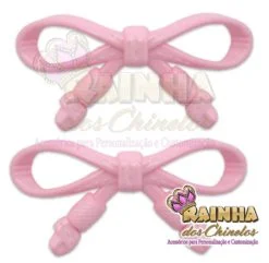 Laço ABS Rosa Bebê (Par)