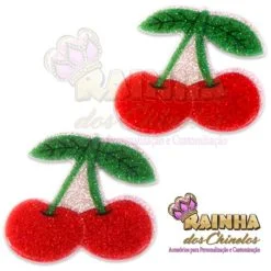 Aplique Frutinha Cereja (Par)