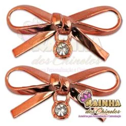 Laço ABS Cobre com Pingente (Par)