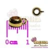 Passante ABS com Argola para Pingente Dourado 2