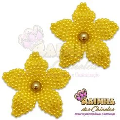 Flor de Pérola Amarela (Par)