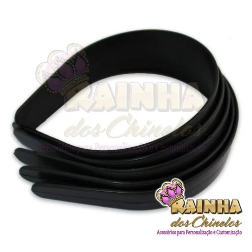 Tiara de Plástico Preta (Larga)
