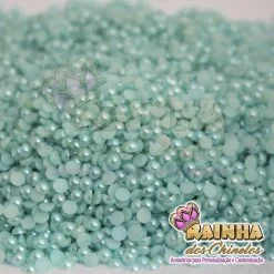 Meia Pérola ABS Azul Bebê 4mm