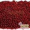 Pérolas ABS Vermelho Cereja Com Furo 5mm