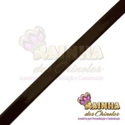 Tira de Couro Marrom Envernizada 8mm (Por Metro)