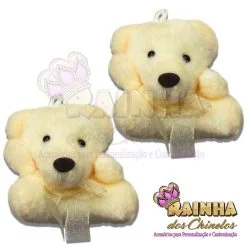 Ursinho de Pelúcia Pequeno Creme (Par)