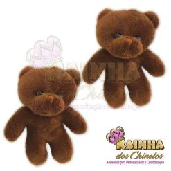Ursinho de Pelúcia Pequeno Marrom (Par)