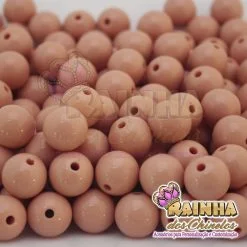 Bolas Plásticas Rosa Envelhecido 14mm (50 gramas)
