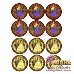 Apliques Sublimados Princesas 005