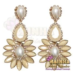 Cabedal Lateral Cocar Perolado (Par)