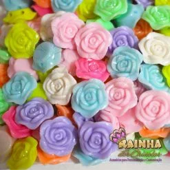 Florzinha ABS Colorida 1,5 cm (50 gramas)