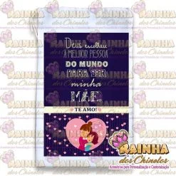 Saquinho de Tecido Sublimado Mãe 005