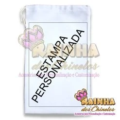 Saquinho de Tecido Sublimado Personalizado