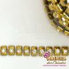 Aljofre Dourado Barras com Strass 02