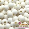 Pérola Emborrachada Fosca Branco 8mm 2