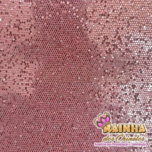 Lonita Glitter Grosso Telado Rosa