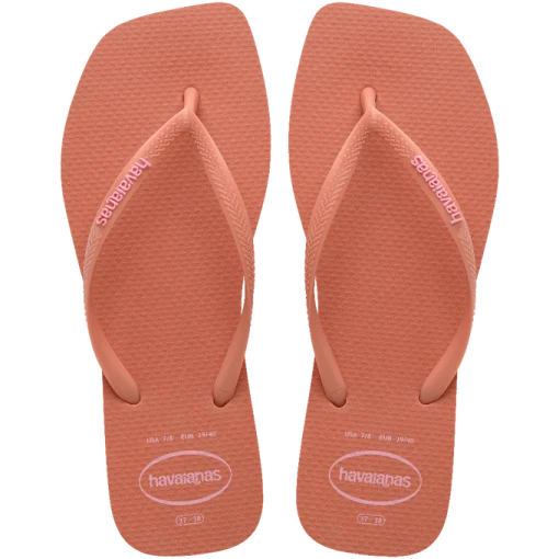 Havaianas Slim Square Logo Pop Up Rosa Clay 01