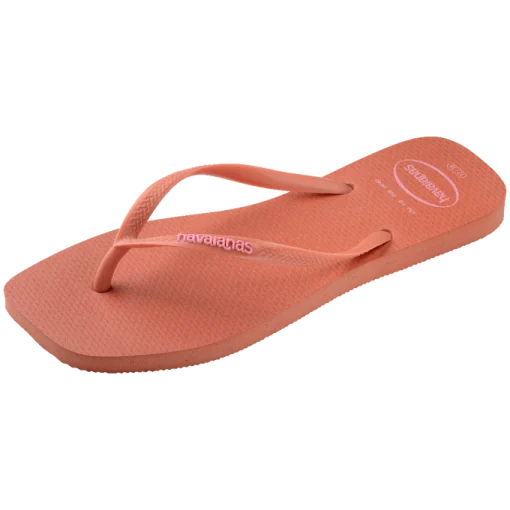 Havaianas Slim Square Logo Pop Up Rosa Clay 06