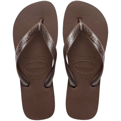 Chinelo Havaianas Top Tiras Marrom Café 01